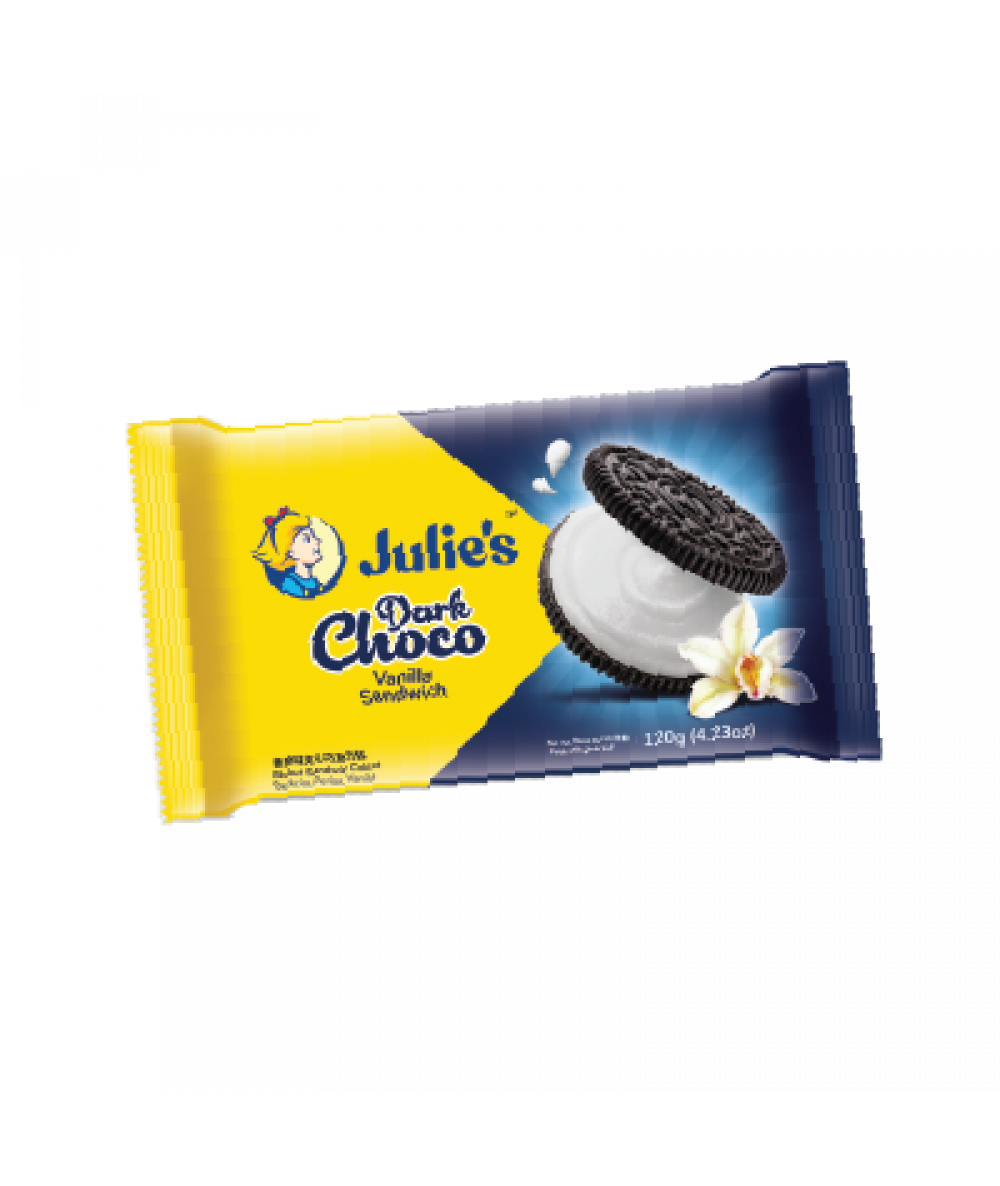 Julie's Dark Choco Sandwich 120g