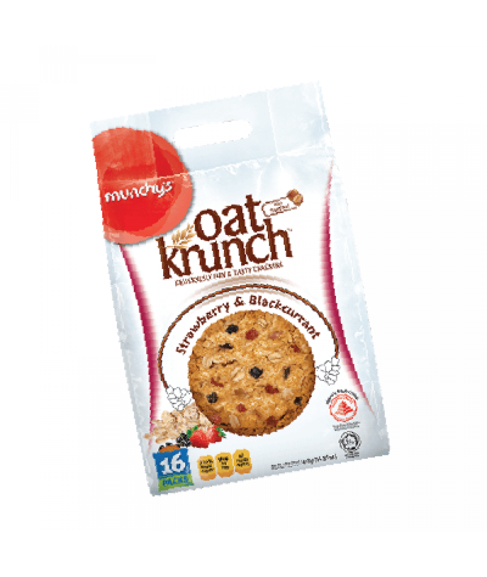 Munchy's Oat K. S'berry & B'currant 390g Munchy's Oat K. S'berry & B'currant 390g