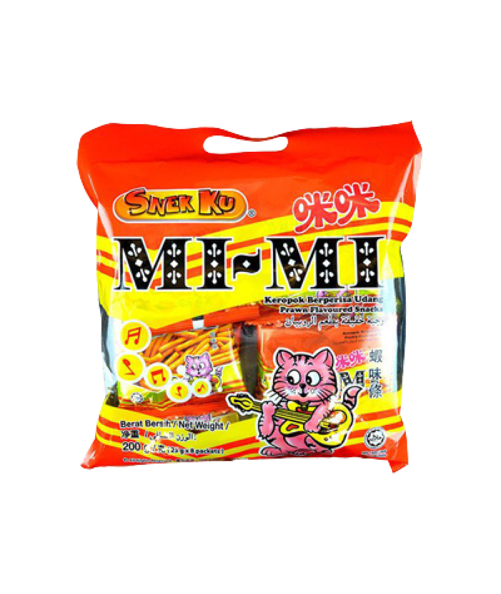 Snekku Mimi Prawn Flavour Snacks 22g*8s