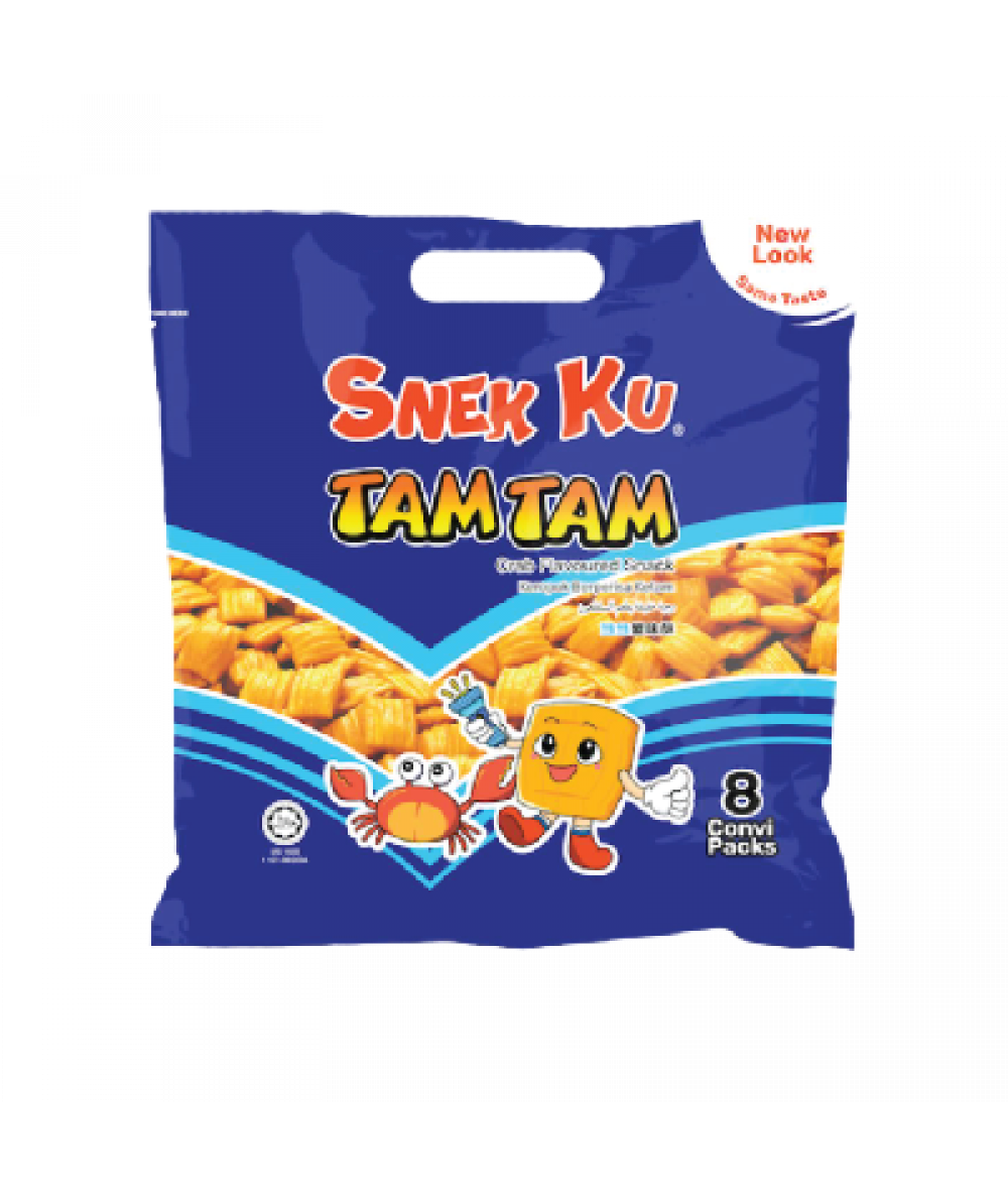 Snekku Tam Tam Crab Snack 20g*8's