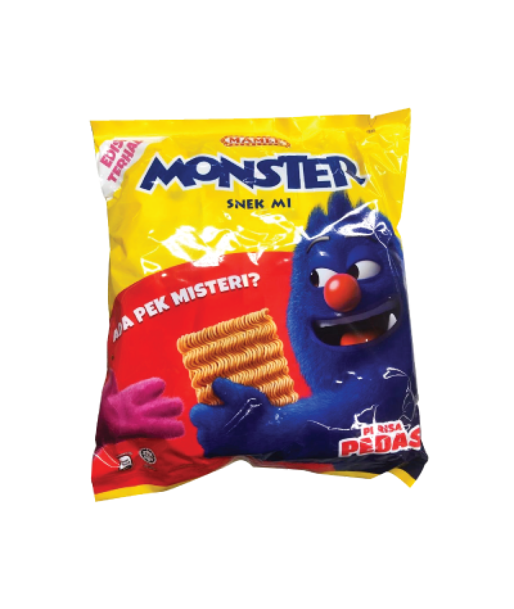 Mamee Monster Hot&Spicy 25g*8's