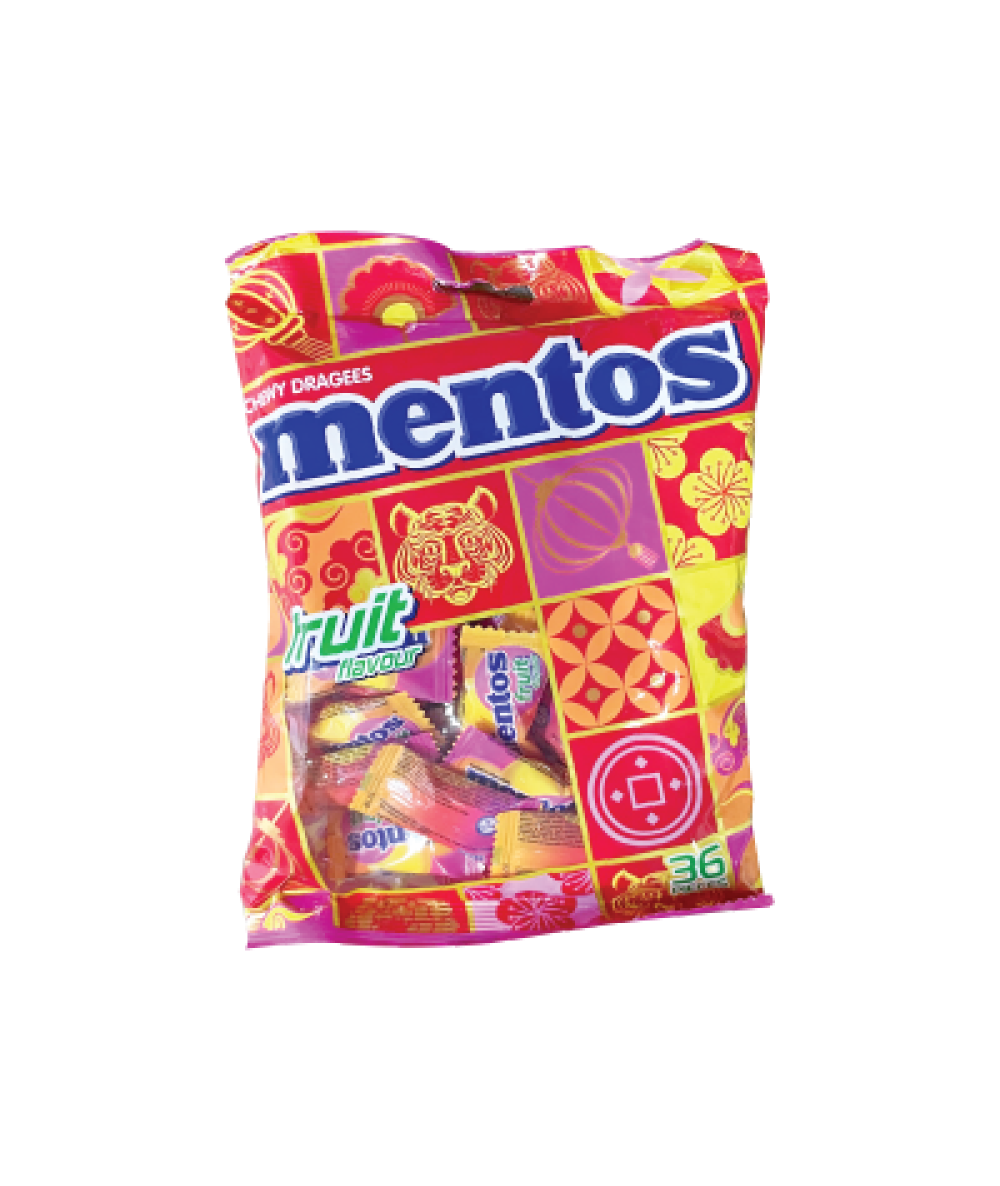 Mentos Pouch Bag Fruit 36s