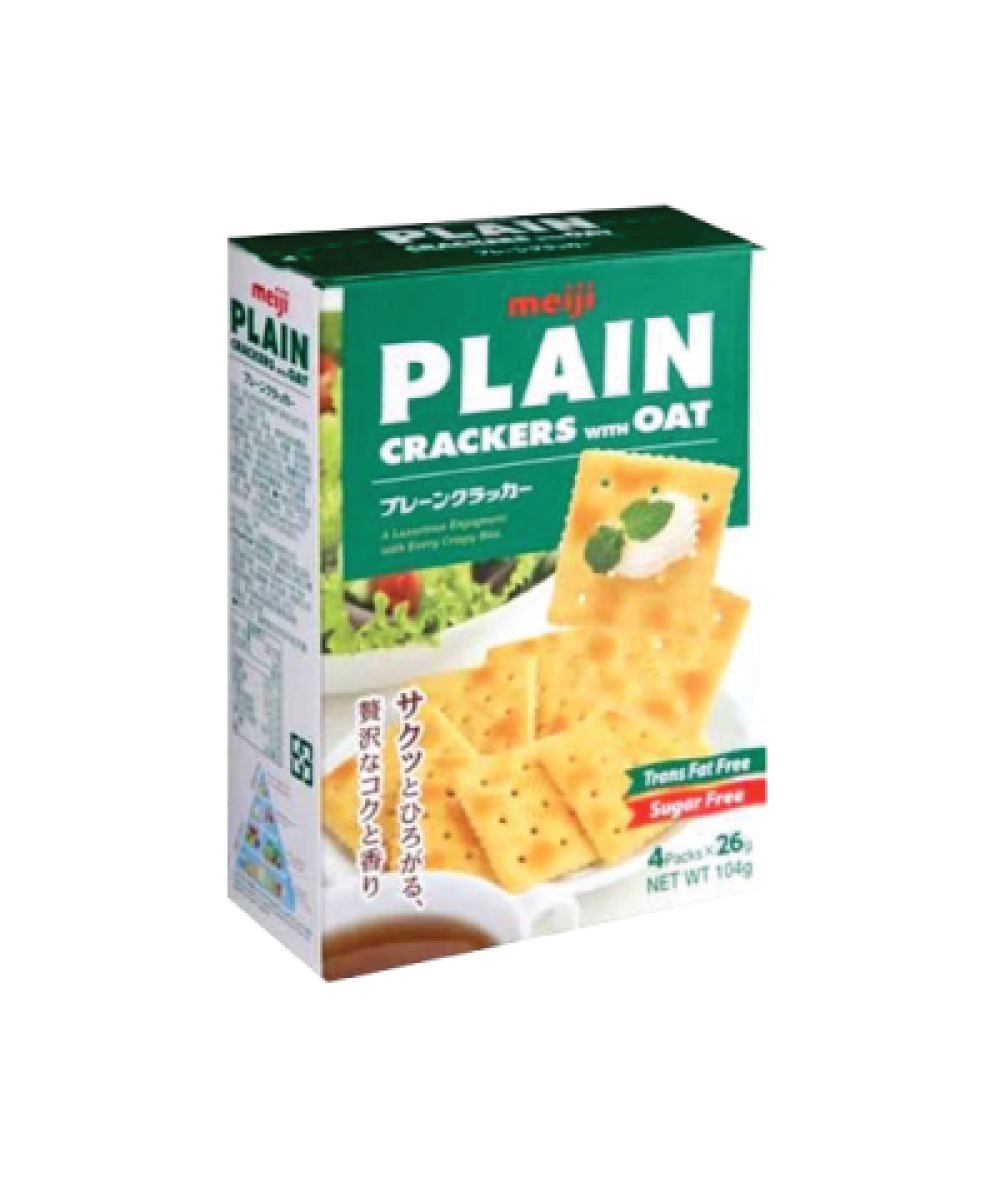 Meiji Plain Cracker Oat 104g