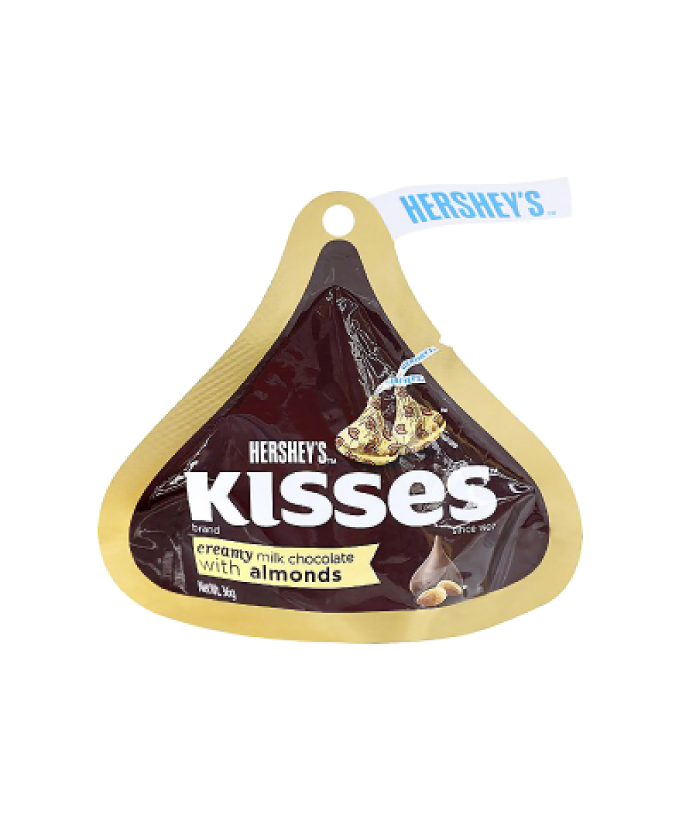 *Hershey's Kisses C.M.Chocolate W.Almonds 36g