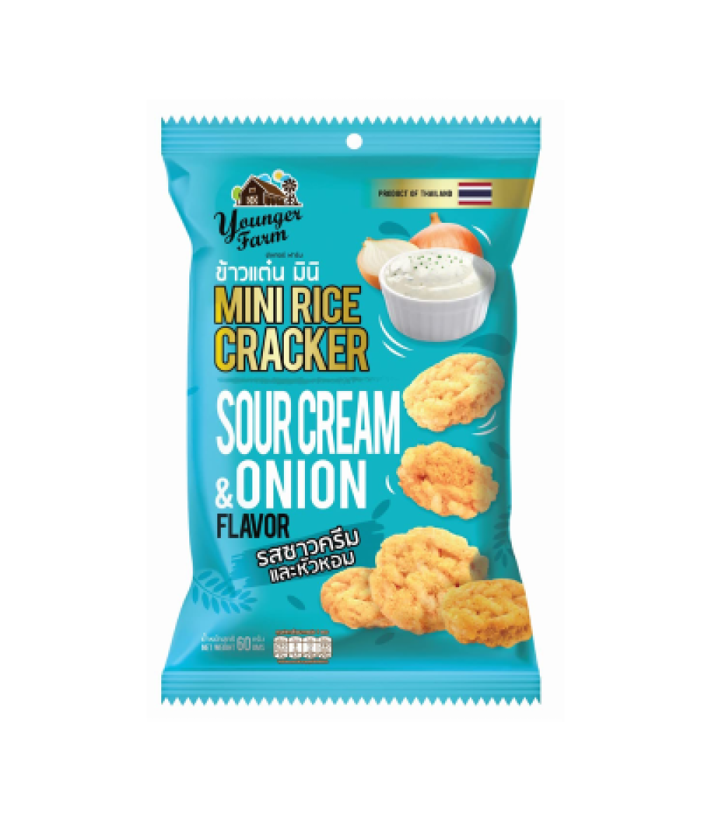 *Younger Farm Mini Rice Cracker Sour Cream & Onion