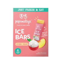 *Pops Malaya Ice Bar Lychee & Peach Flv 45ml*6s