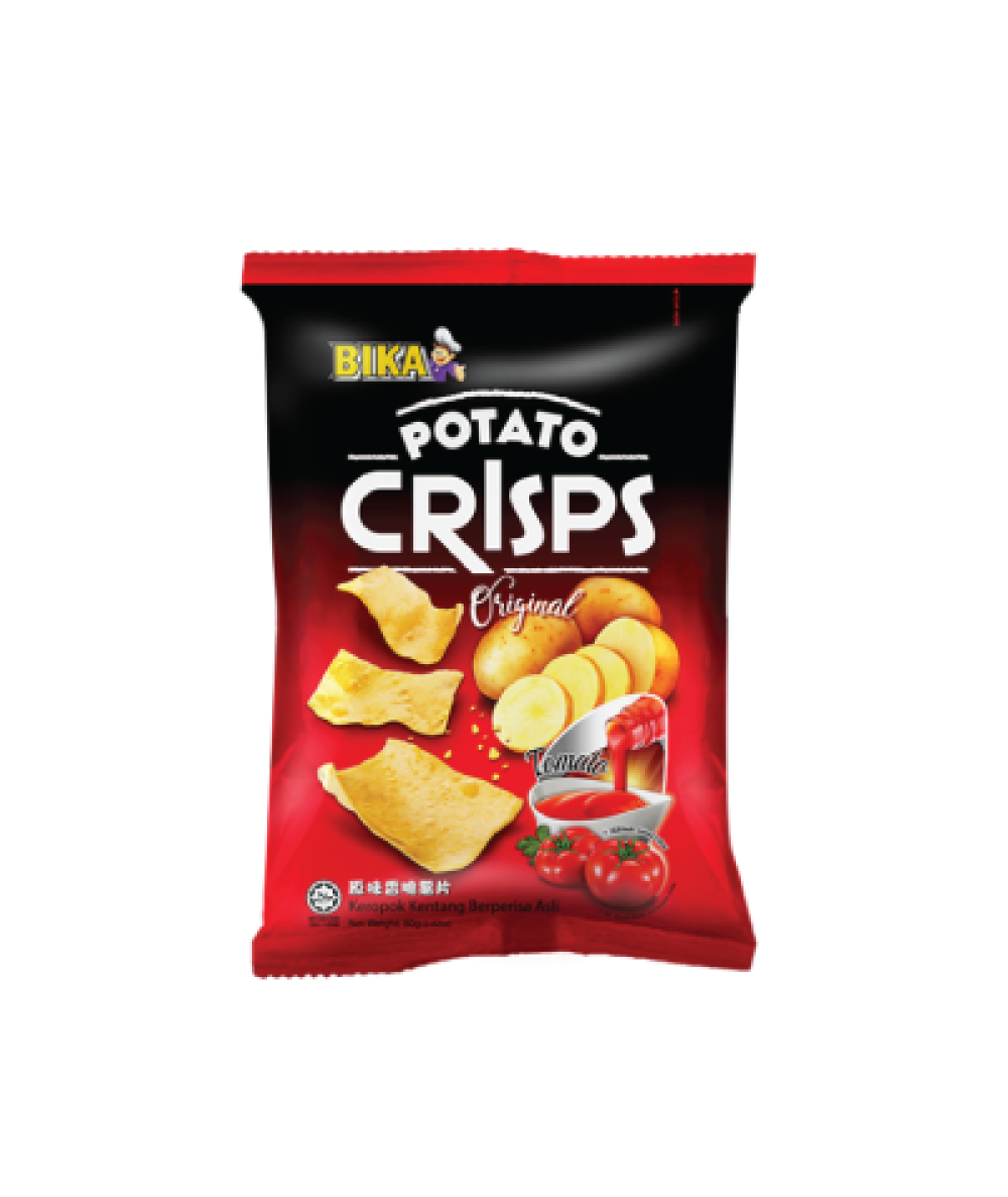 *BIKA Potato Crisps Hot & Spicy Flv 80g