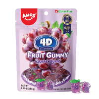 *Amos 4D Gummy Grape Flv 60g