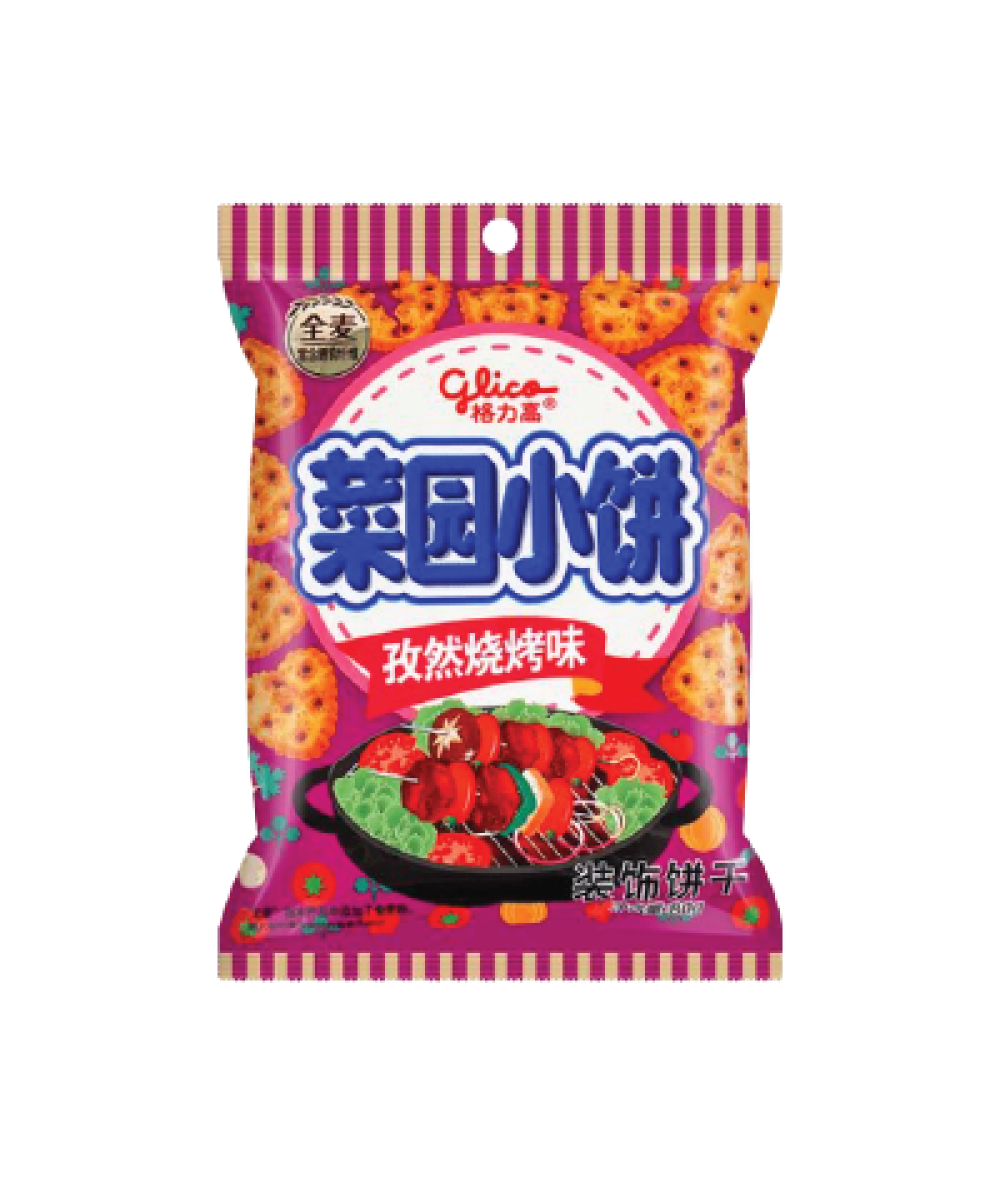 *Glico Snack Cookies Cumin BBQ 80g