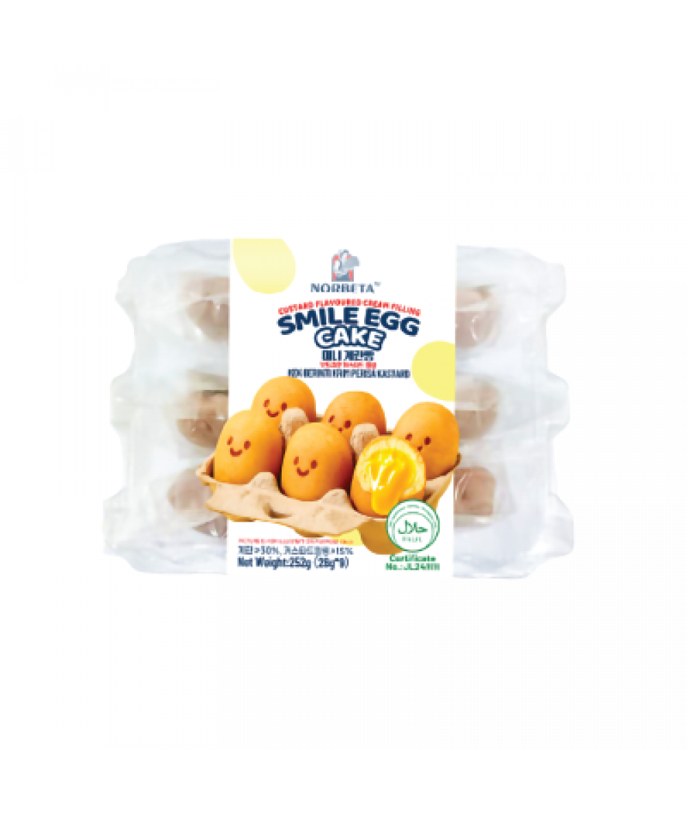 *Norbeta Smile Egg Cake Custard Flv 28g*9s