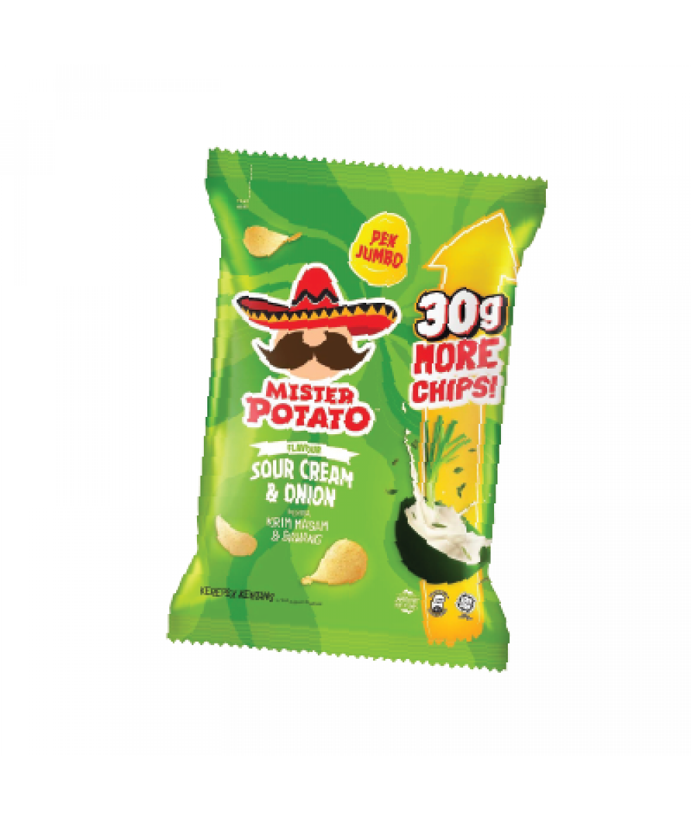 *Mr Potato Chips Sour Cream & Onion 140g