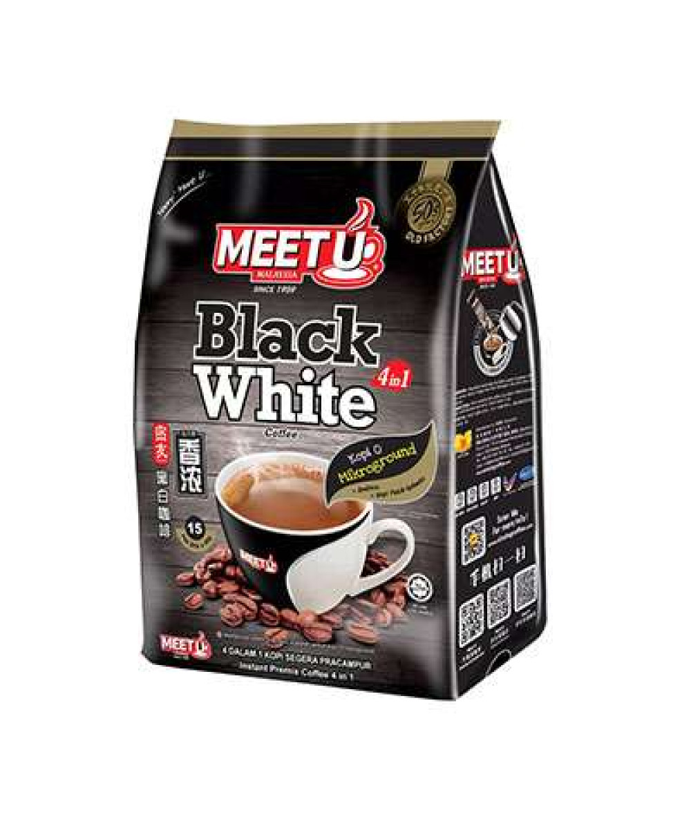 Meet U Black & White Coffee  40g*15's