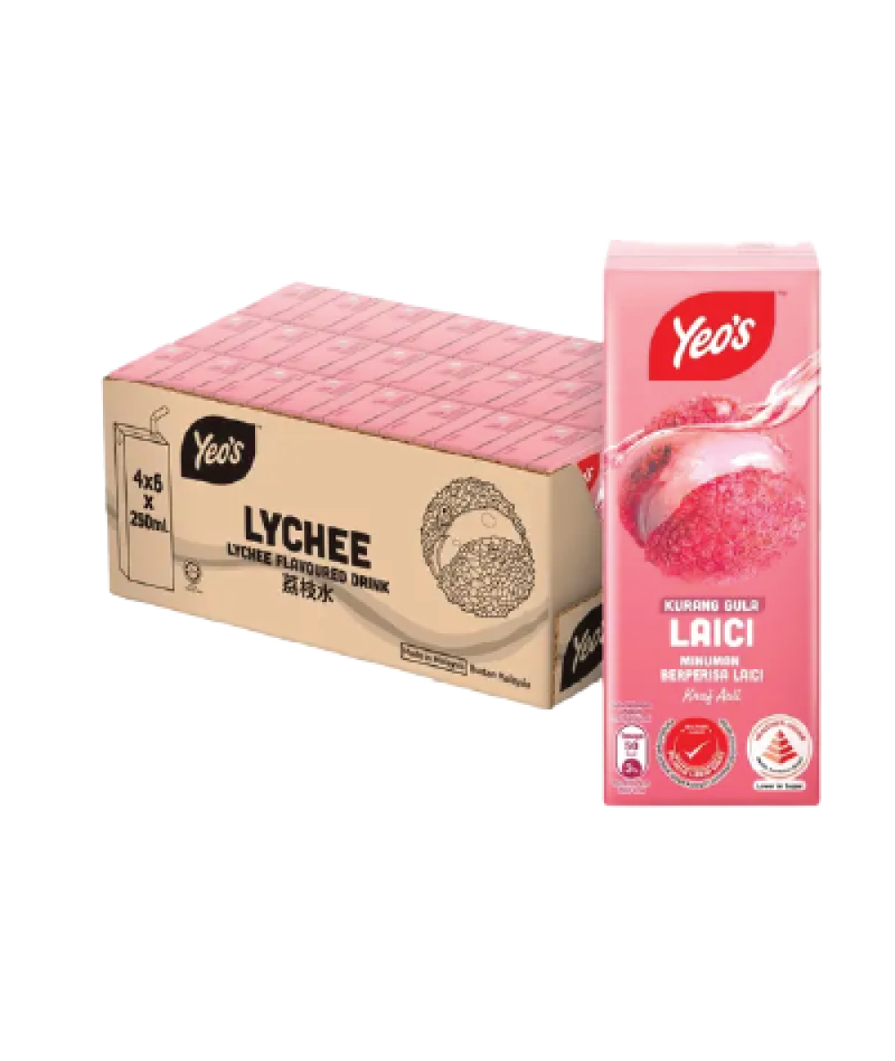 Yeo's Lychee 250ml*6's*4