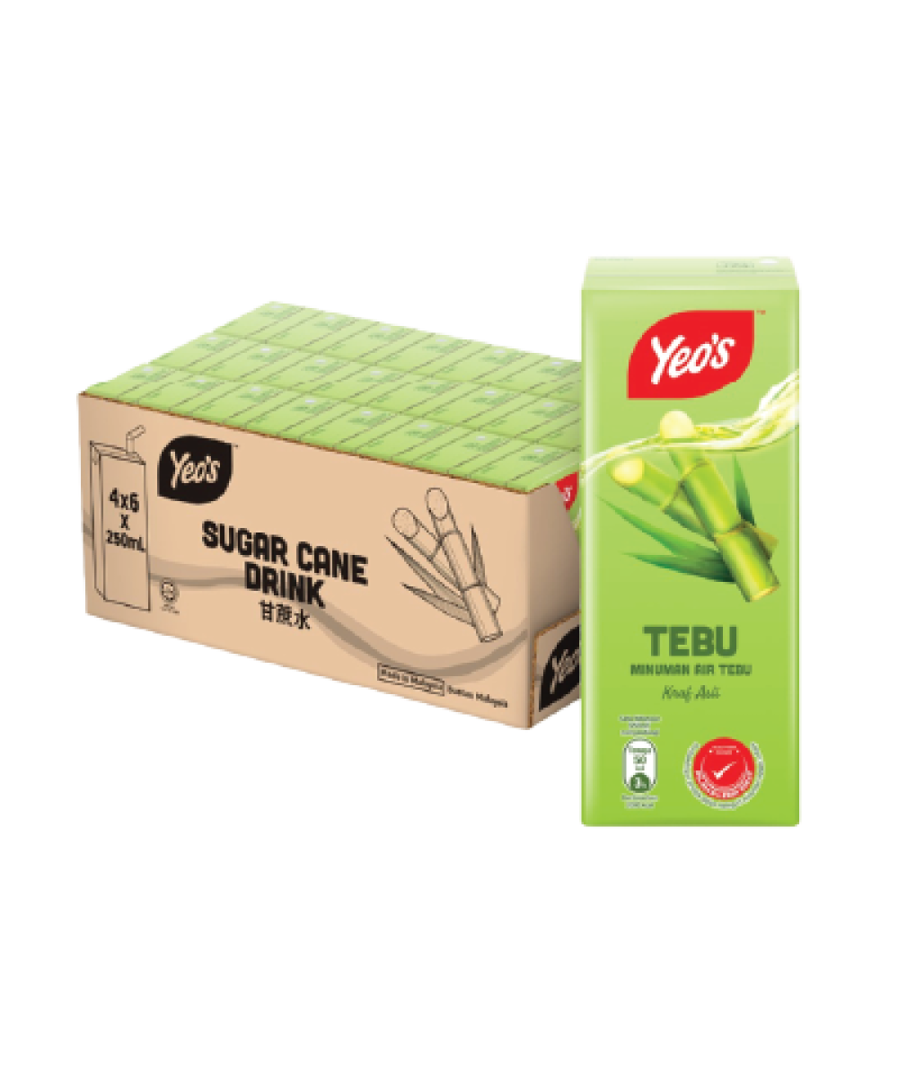 Yeo's Suger Cane 250ml*6's*4