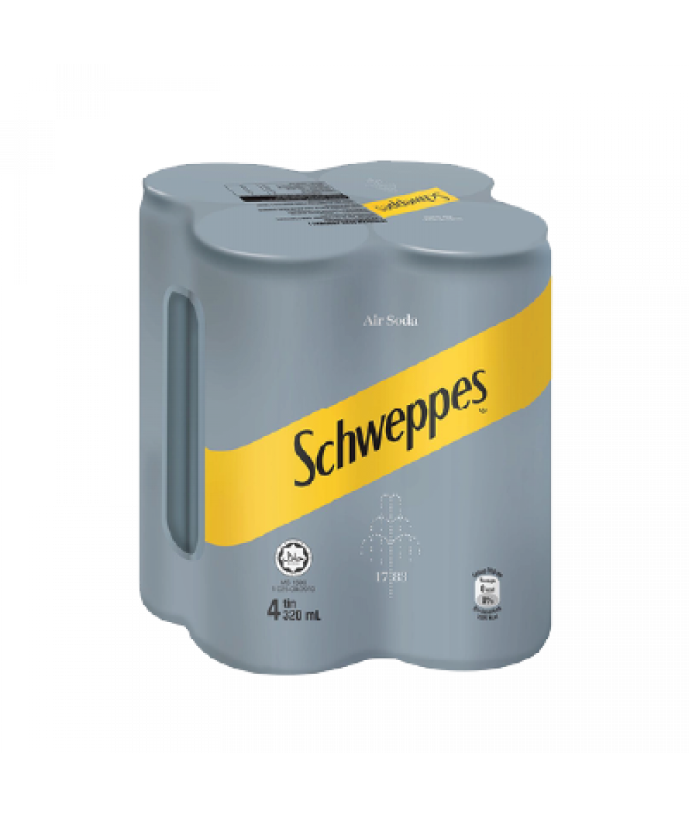 Schweppes Soda Water 320ml*4s