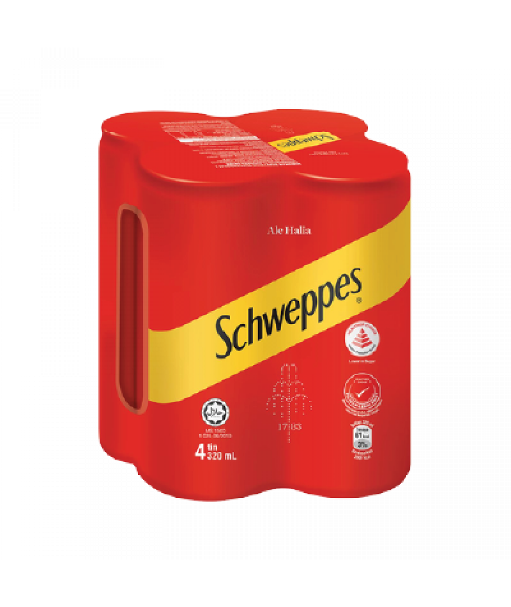 Schweppes Ginger Ale 320ml*4s