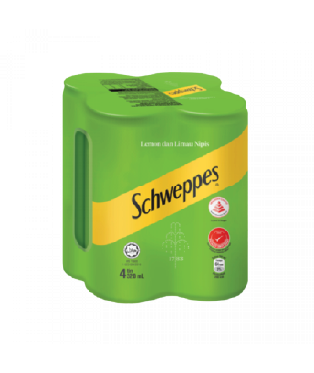 Schweppes Lemon Lime Soda 320ml*4s