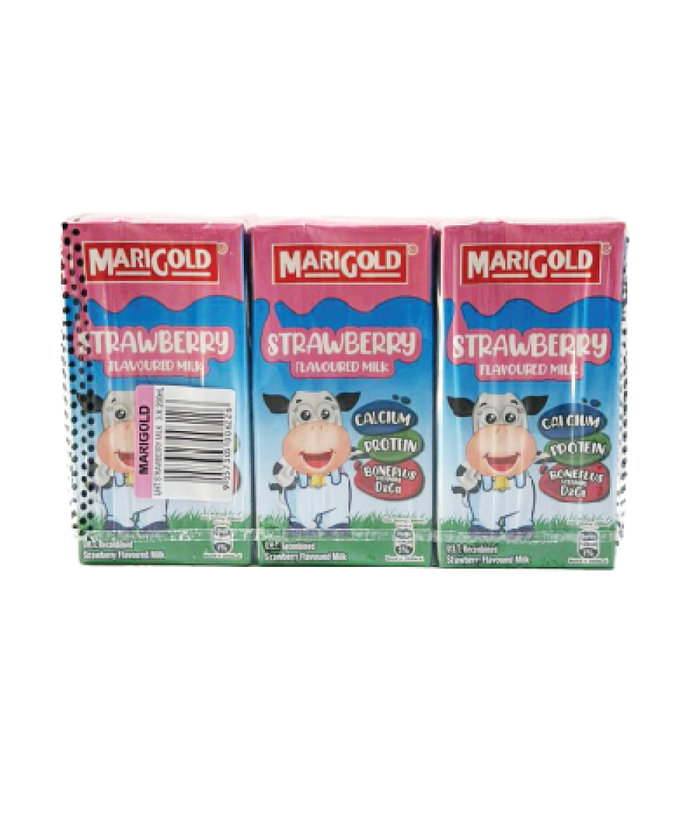 *Marigold UHT Strawberry 200ml*3s