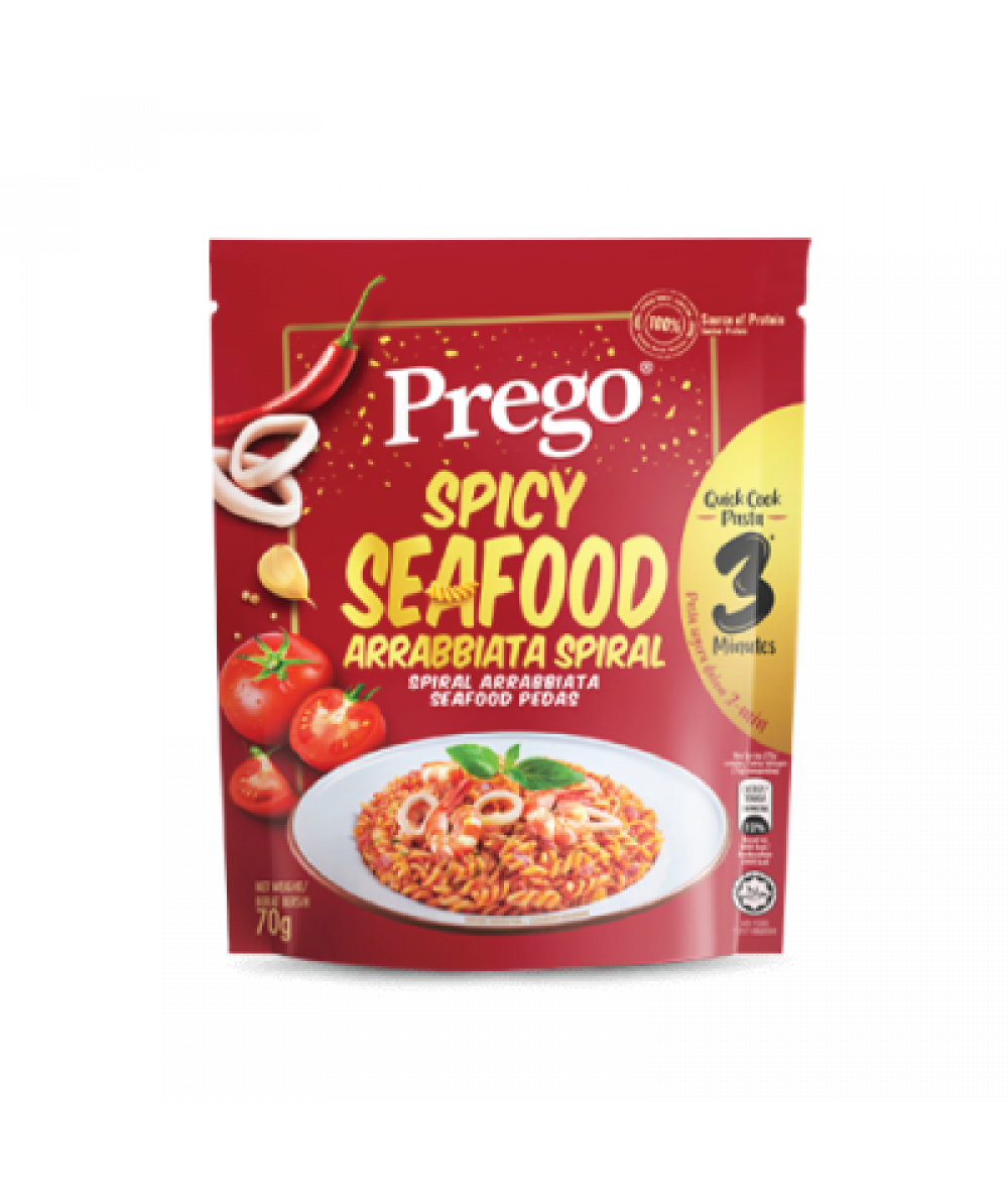 *Prego Spicy Seafood Spiral 70g