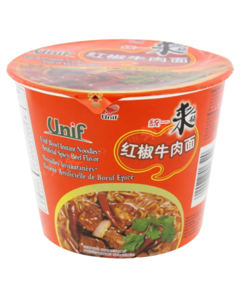 *Unif Spicy Beff Cooked Cup Noodle 110g