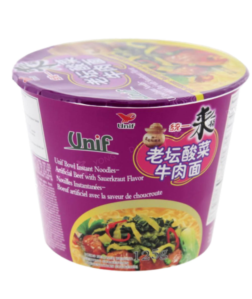 *Unif Beef W.Sauerkraut Cup Noodle 125g