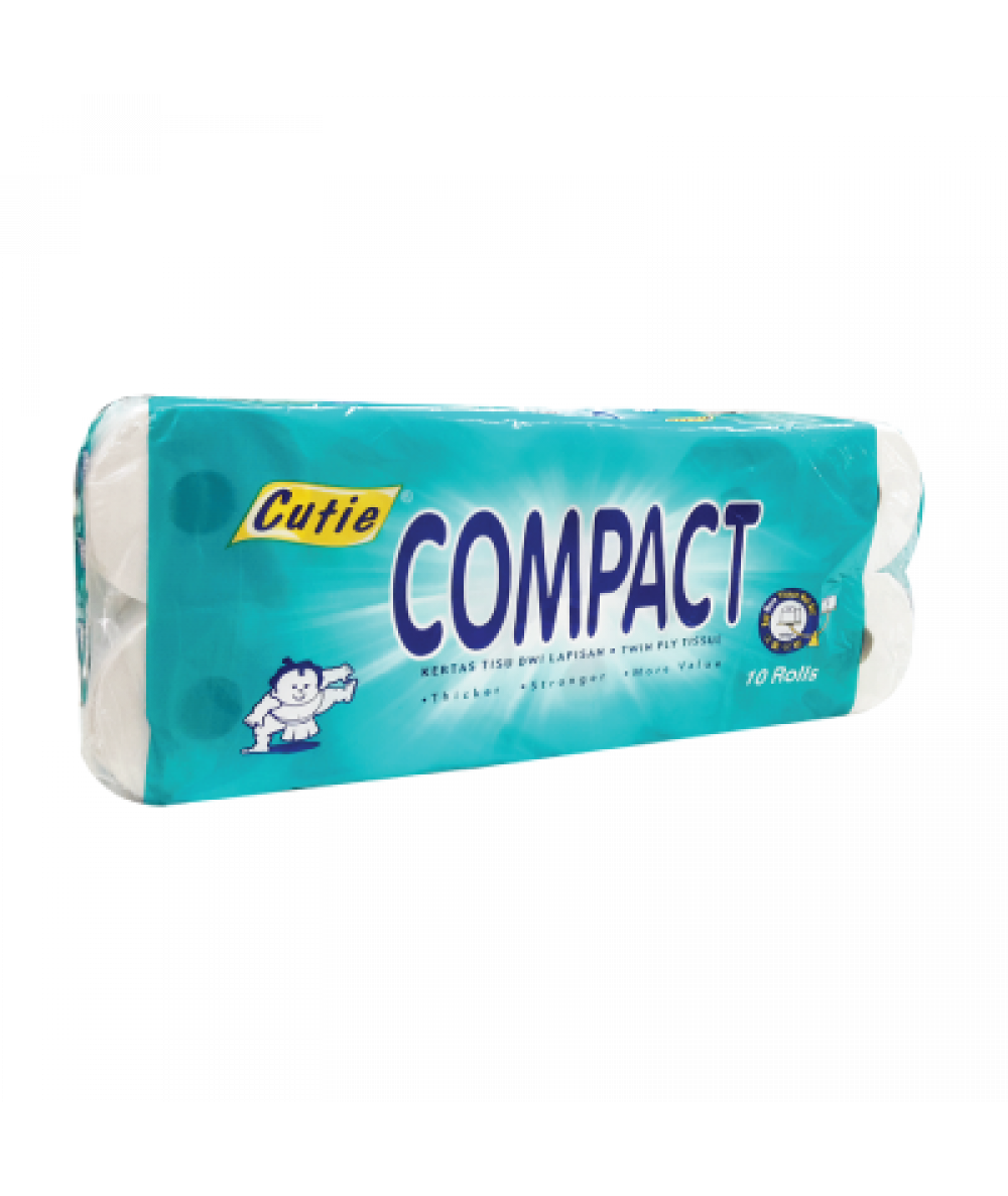 Cutie Compact Toilet Roll 10s