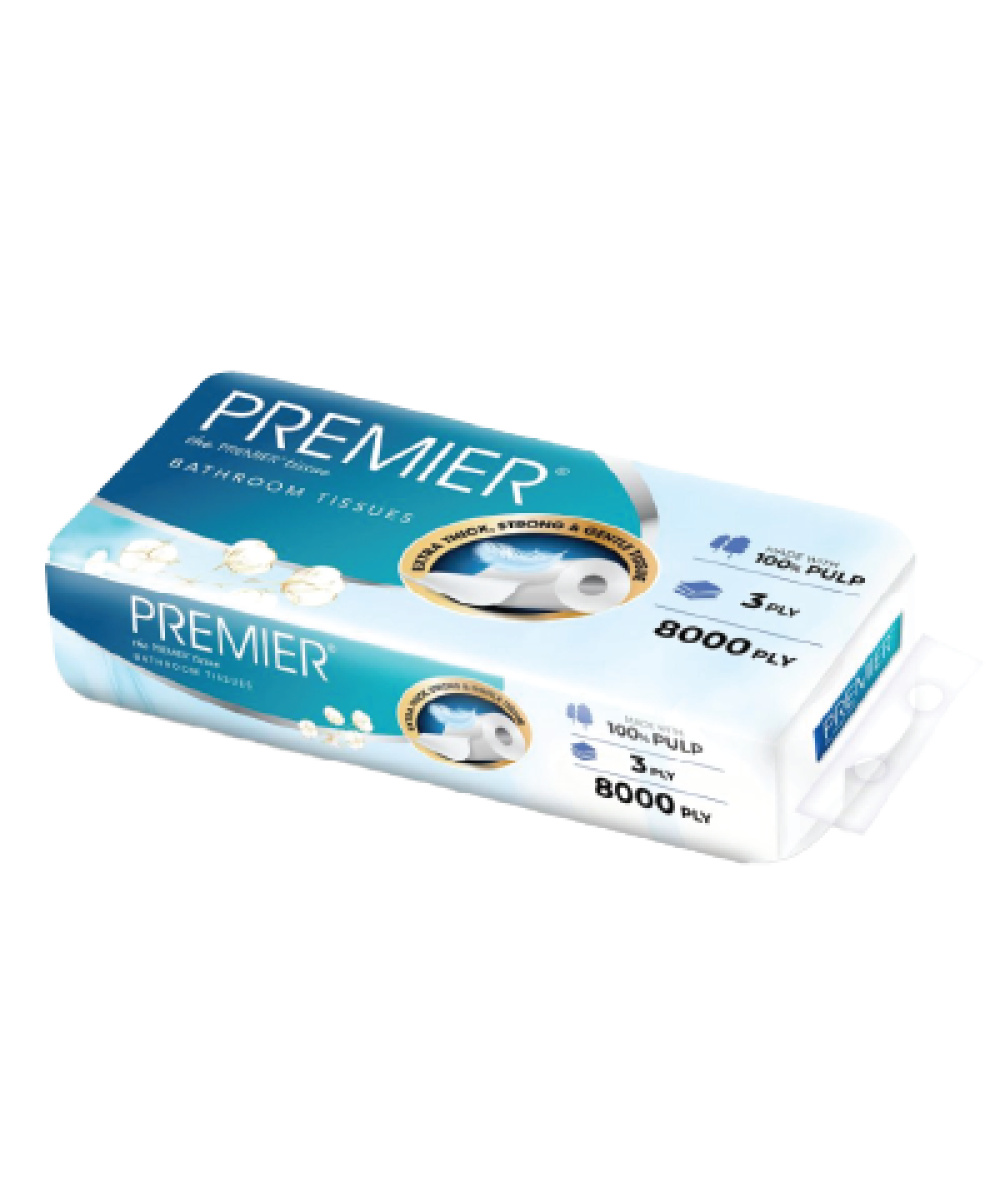 Premier 3Ply Pulp Toilet Roll 10s
