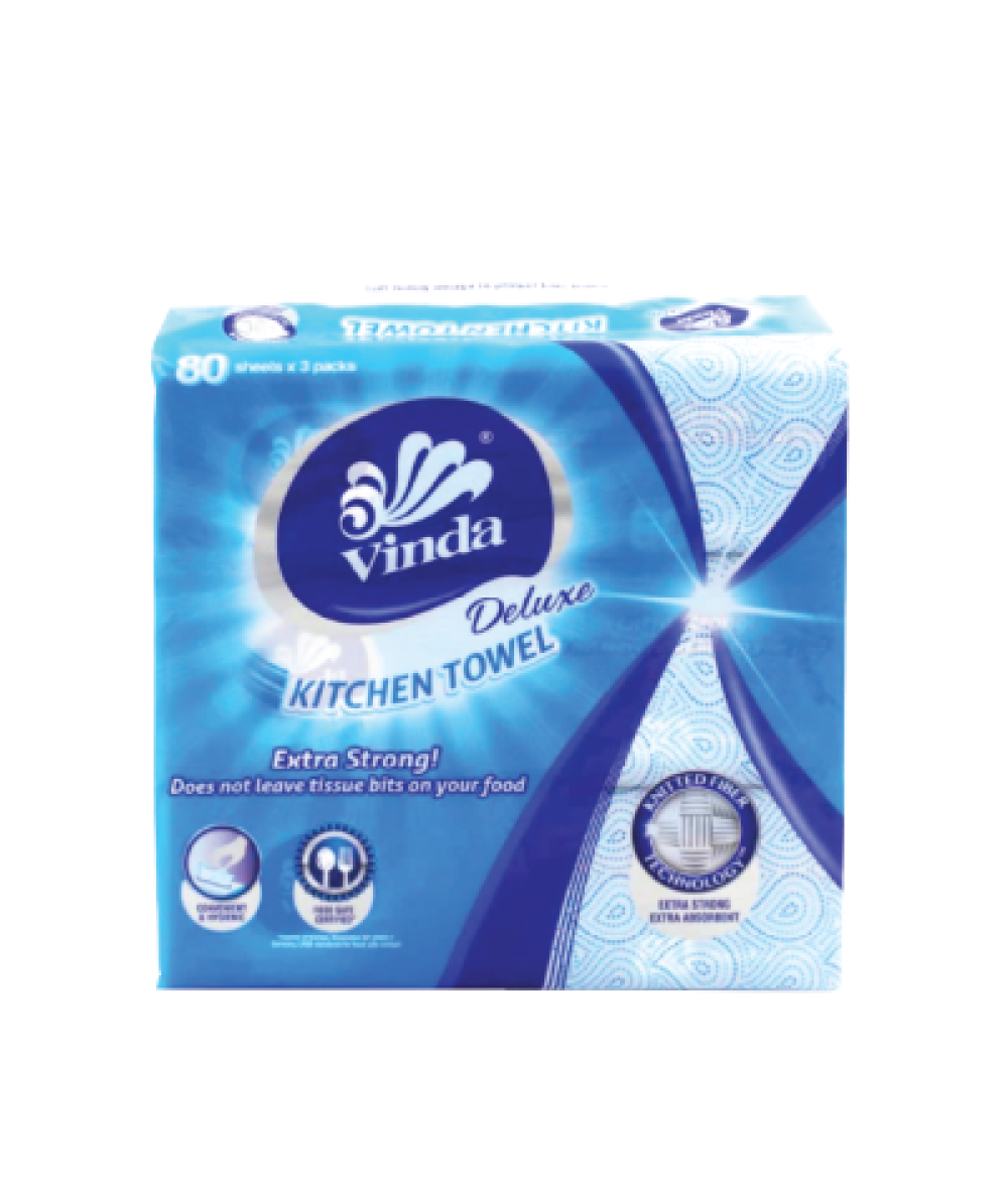 Vinda Deluxe SP Kitchen Towel (3x80s) Vinda Deluxe SP Kitchen Towel (3x80s)