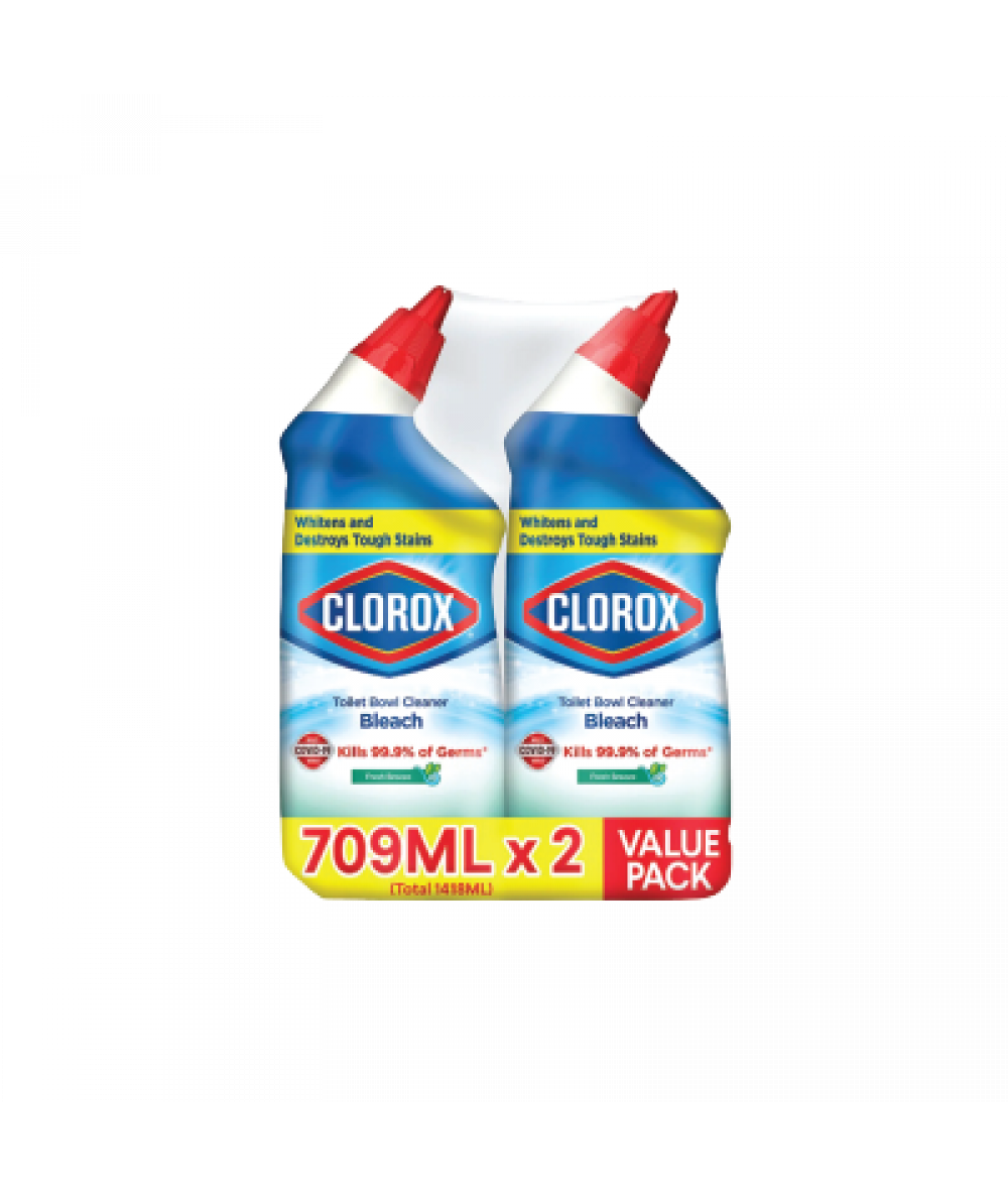 Clorox Toilet Bowl Cleaner Rain Clean 709ml*2s