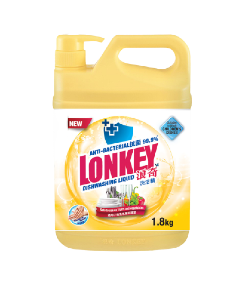 *Lonkey Dishwashing Liquid-Anti-Bacterial 1.8kg