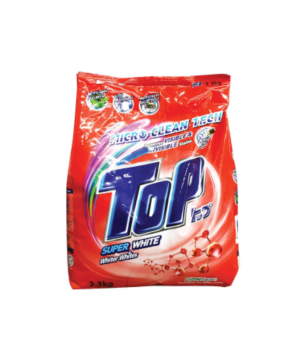 Top Powder Detergent Super White 2.3Kg