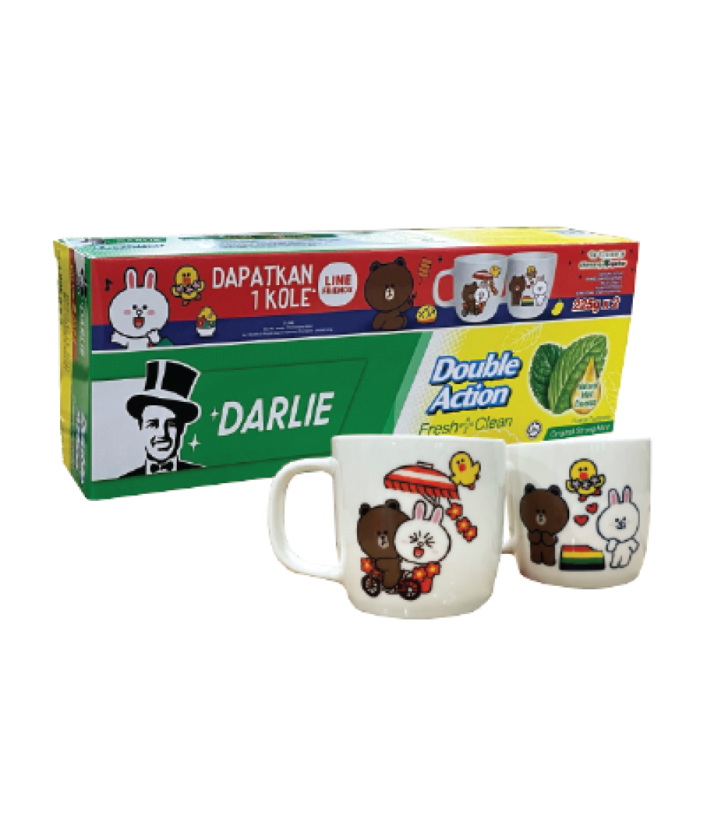 Darlie D.Action 225g*2 + LF white mug