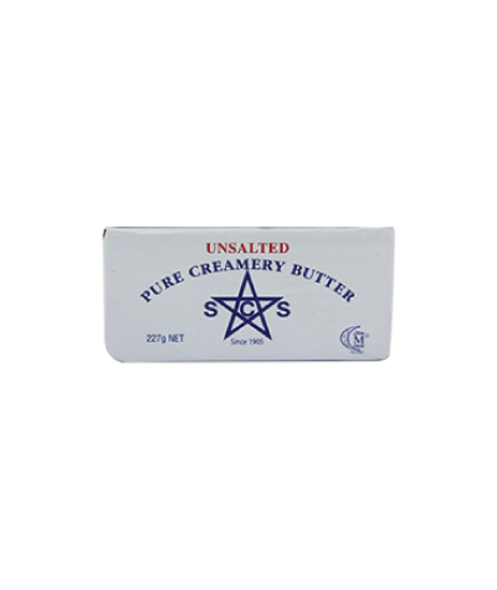 SCS Unsalted Pure Creamery Butter 227g