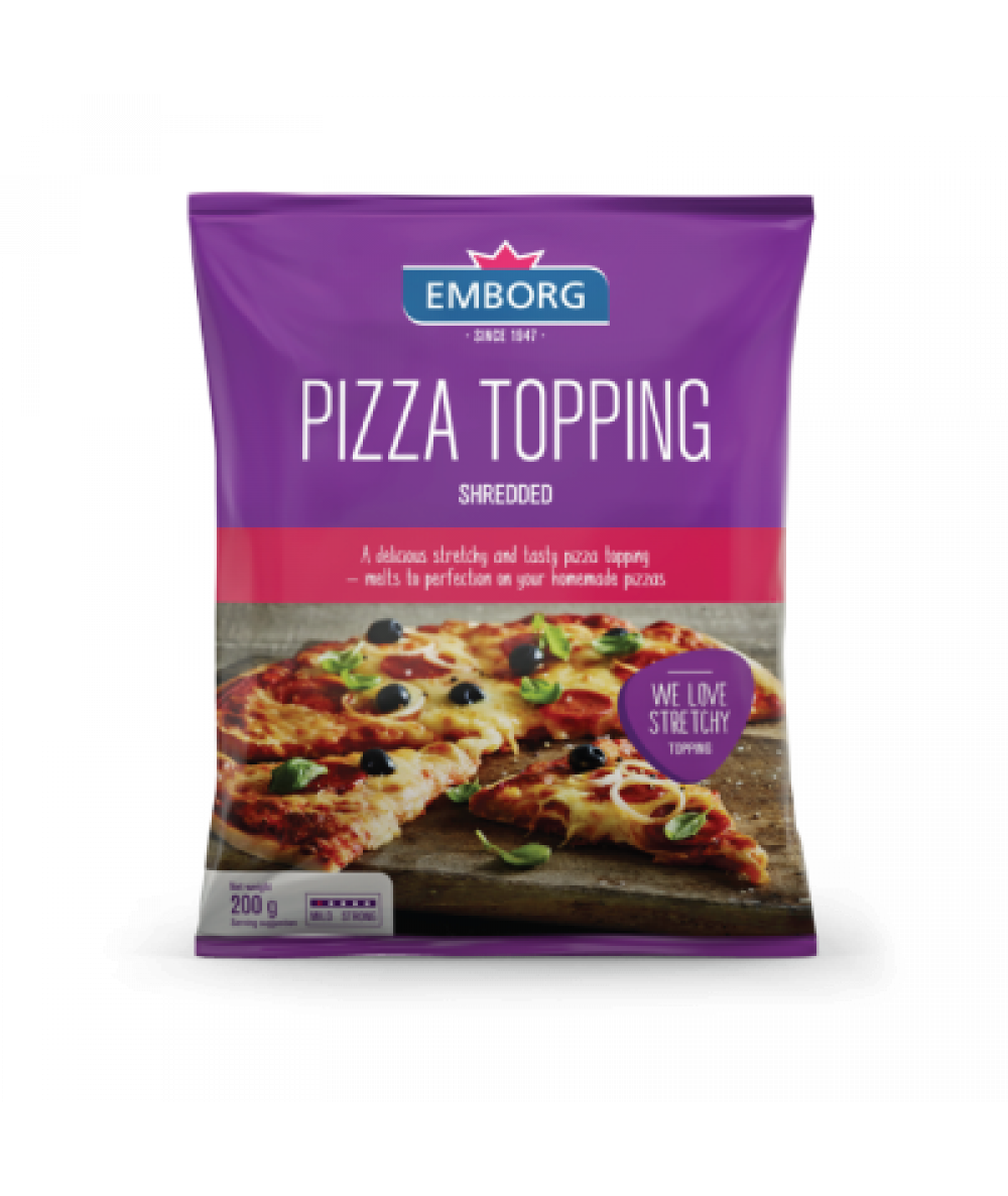 Emborg Shredded Pizza Topping 200g