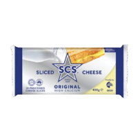 *SCS Slice Cheese 20's 400g