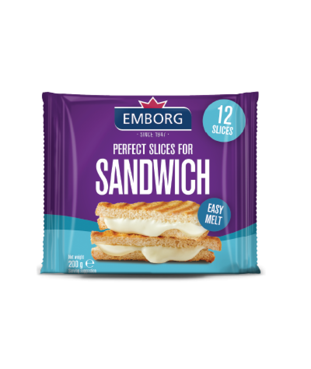 *Emborg Perfect Slices Sandwich 12's 200g