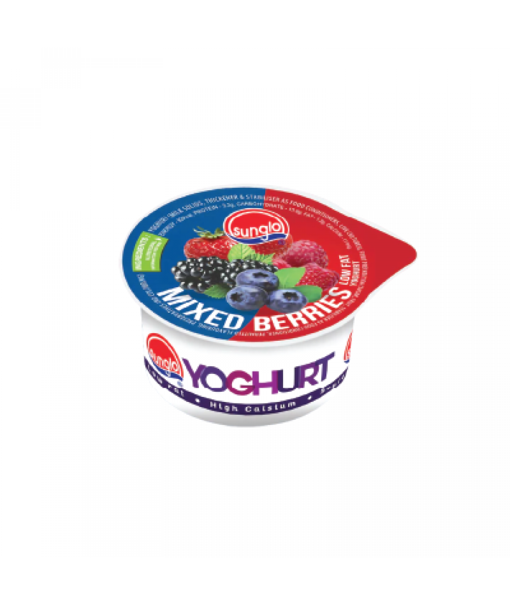 *Sunglo Mixed Berries Yoghurt 90g