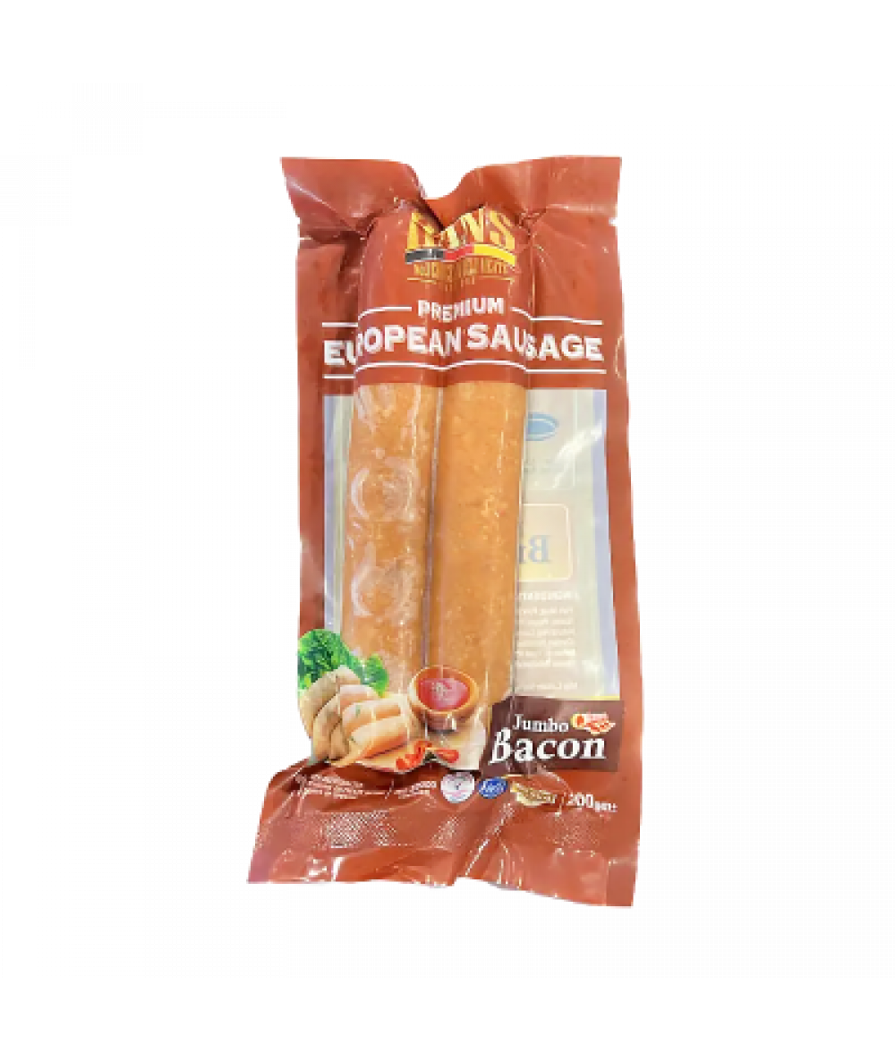 *Hans Jumbo Bacon Sausage 200g