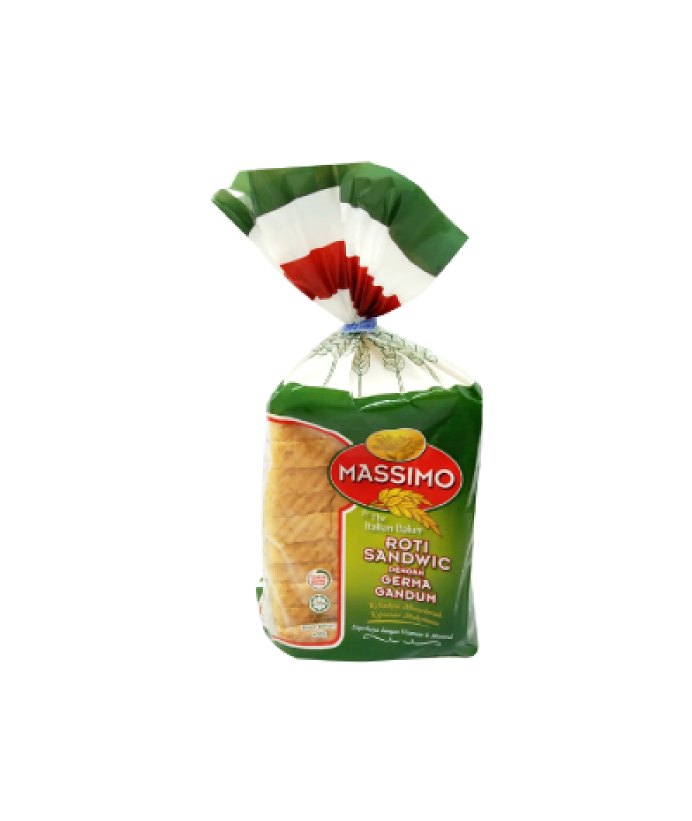 Massimo Sandwich Loaf W/ Wheat Germ 400g ( WG )