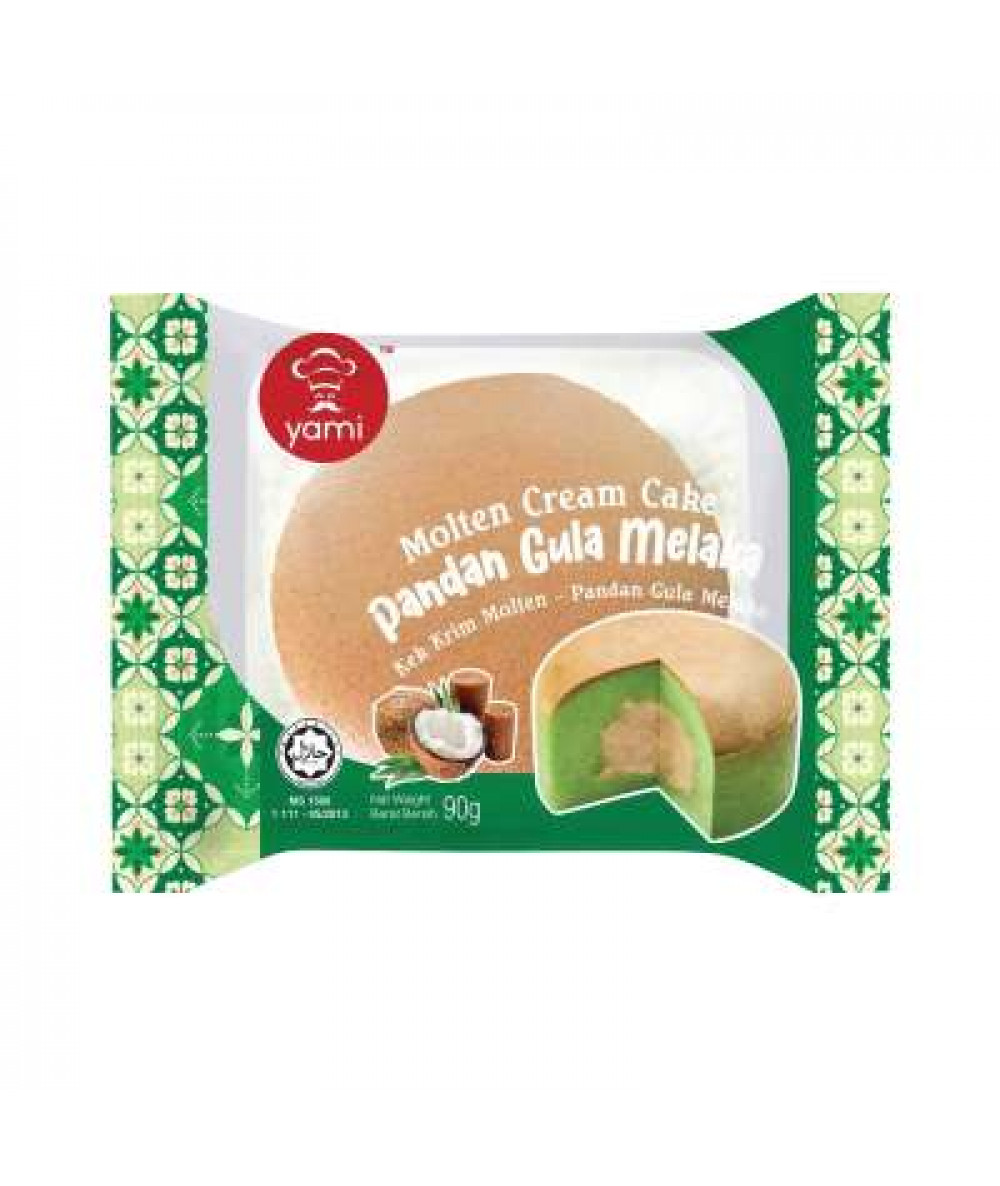 *Yami Molten Cream Cake 90g - Pandan & Gula Melaka